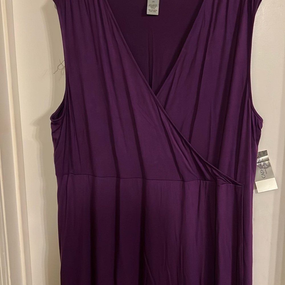 Catherines Purple Scoop Neck Midi Sundress 1/2 off Wednesday expires